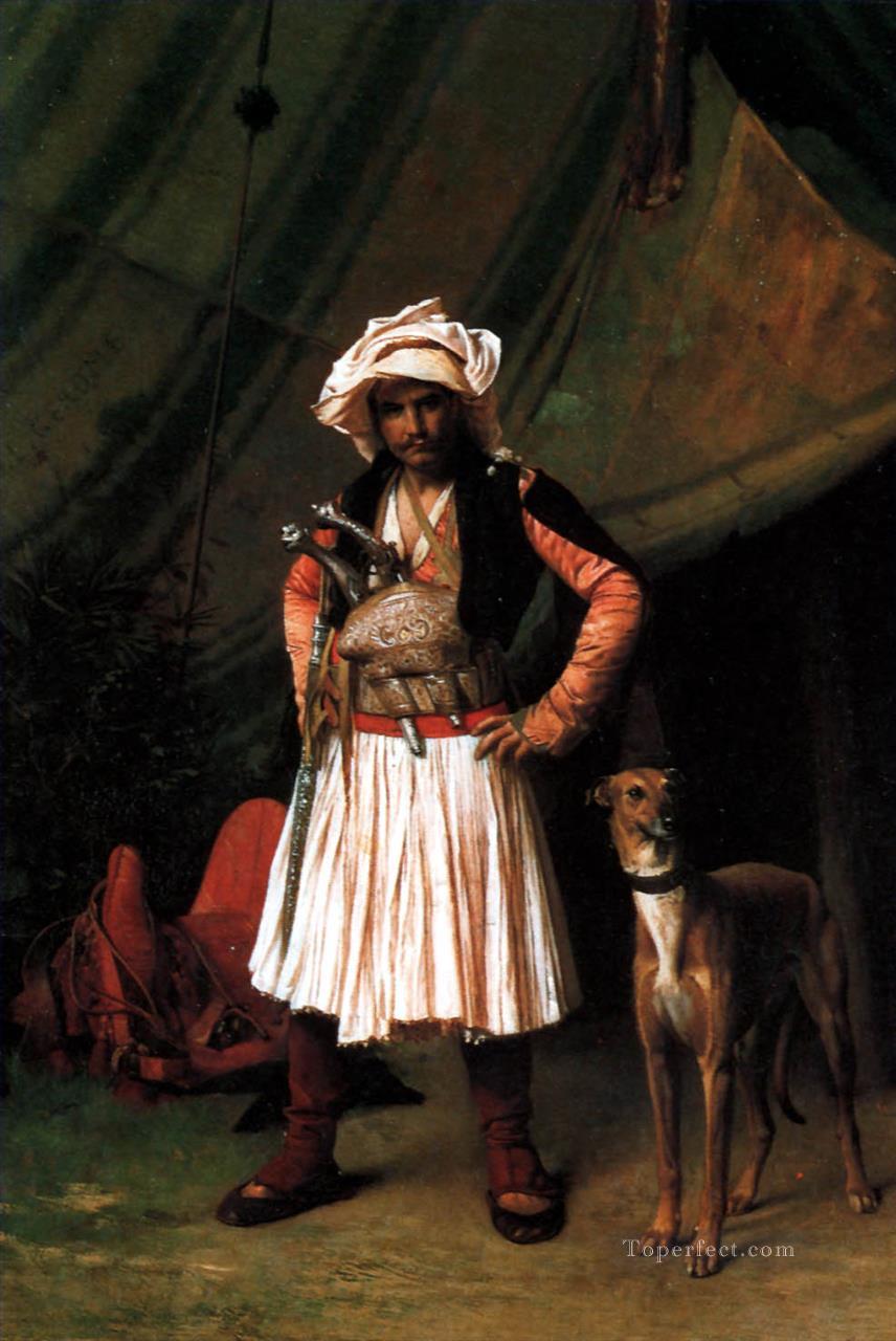 BashiBazouk and his Dog Arab Jean Leon Gerome Oil Paintings